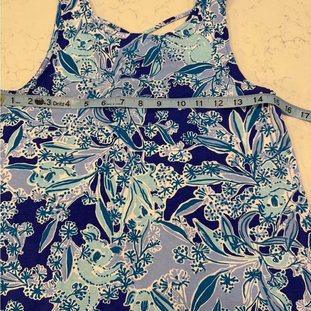 Lilly Pulitzer Kristen Swing Dress size XS Koalafication Print Blue Koalas - Picture 3 of 6